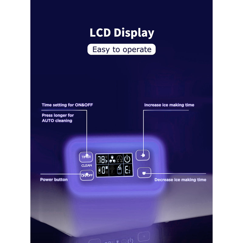 Northair 80 Lb. Daily Production Cube Clear Ice BuiltIn Ice Maker